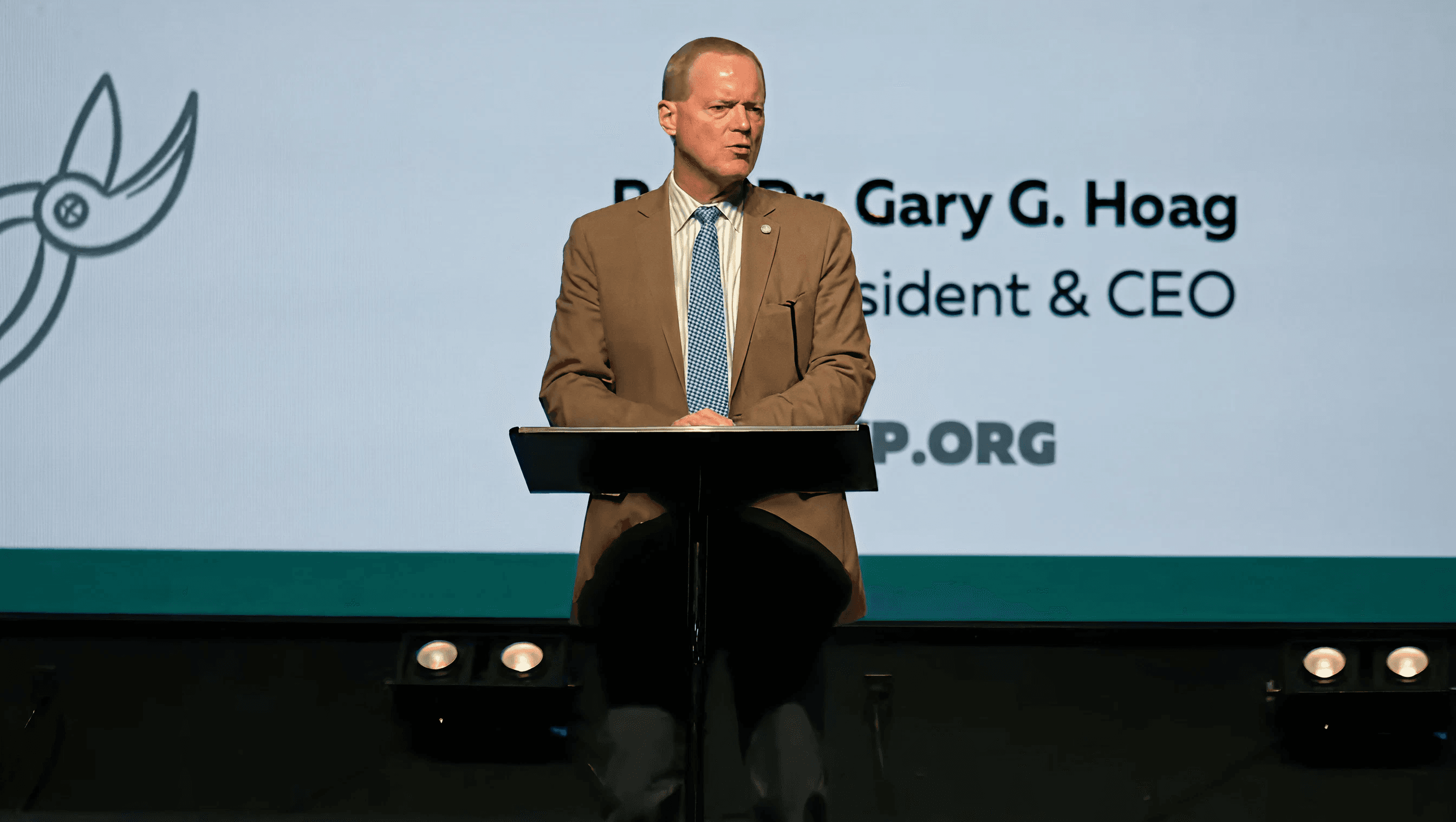 Gary Hoag presenting The Grace of Giving