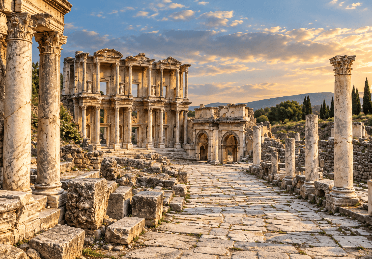 Ancient ruins in Ephesus
