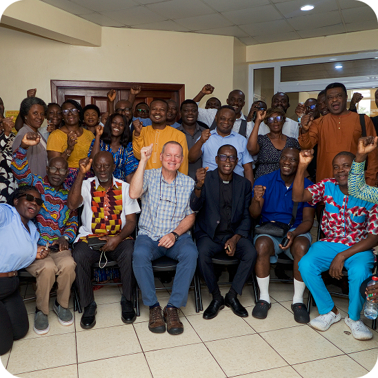 Generosity training participants gathered in Accra, Ghana